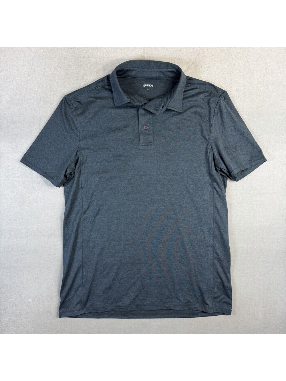 Quince Polo Shirt Mens Small Blue Flowknit Breeze Stretch Performance